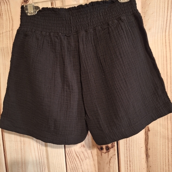 Three dots Gauze shorts black sz S Nwt $114 MSRP - Picture 3 of 5